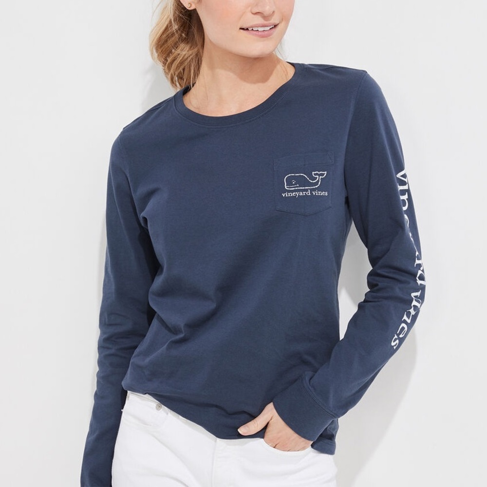 Vineyard Vines Vintage Whale Long-Sleeve Tee